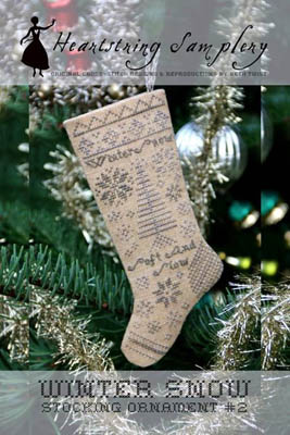 click here to view larger image of Winter Snow Stocking Ornament (chart)
