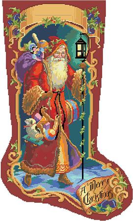 click here to view larger image of Father Christmas Stocking (chart)