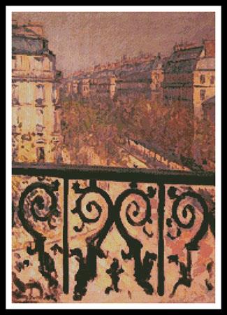 click here to view larger image of Balcony in Paris, A  (Gustave Caillebotte) (chart)