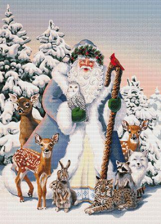 Santas Woodland Friends (by Margaret Cobane)