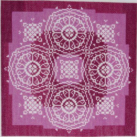 click here to view larger image of Lace Traces - Spun Plum (chart)