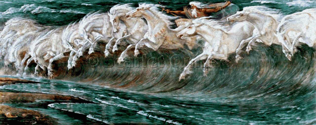 Horses of Neptune, The - Walter Crane