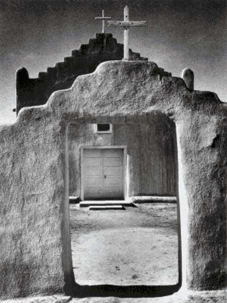 click here to view larger image of Church, Taos Pueblo, New Mexico - Ansel Adams (chart)