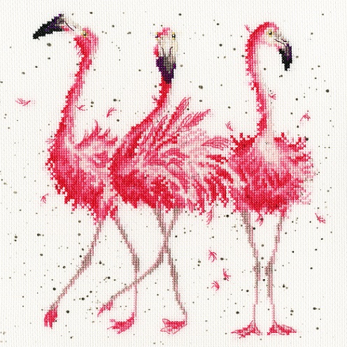 click here to view larger image of Pink Ladies (counted cross stitch kit)