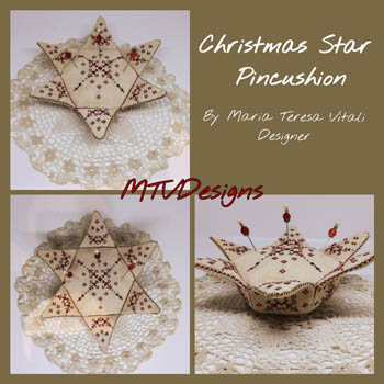 Christmas Star Pincushion