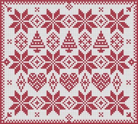 click here to view larger image of Christmas Scandi Style Sampler (chart)
