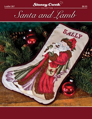Santa and Lamb Stocking