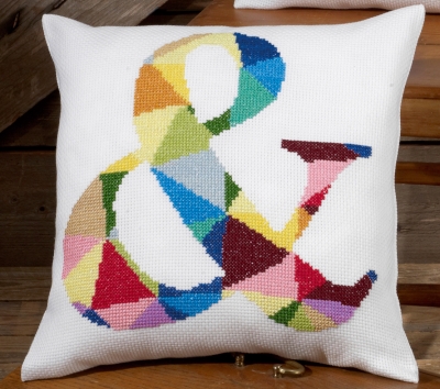 click here to view larger image of & (Ampersand) Pillow (counted cross stitch kit)
