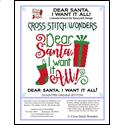 click here to view larger image of Dear Santa I Want it All (chart)