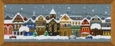 click here to view larger image of Christmas City (counted cross stitch kit)