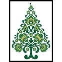 Polish Folk Art Christmas Tree Green