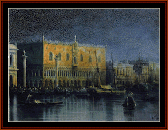 Palace in Venice by Moonlight