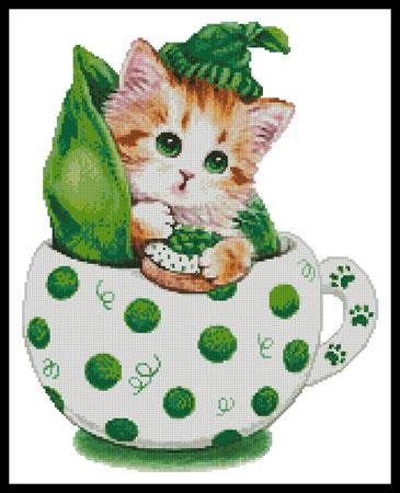 click here to view larger image of Pea Pod Kitty Cup (chart)
