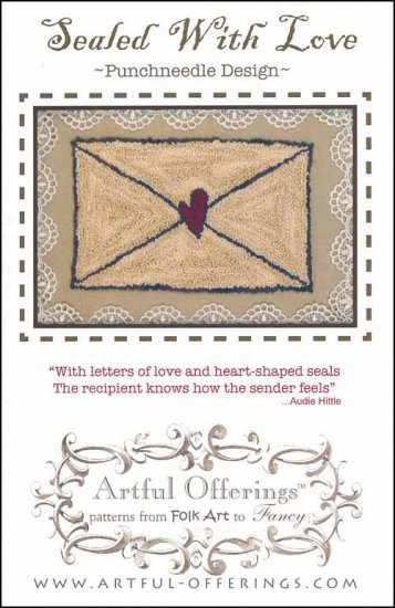 click here to view larger image of Sealed With Love (Punchneedle) (Punchneedle)