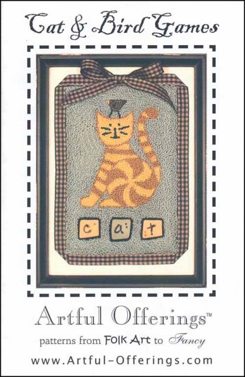 click here to view larger image of Cat & Bird Games (Punchneedle) (Punchneedle)