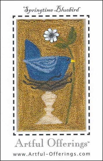 click here to view larger image of Springtime Bluebird (Punchneedle) (Punchneedle)