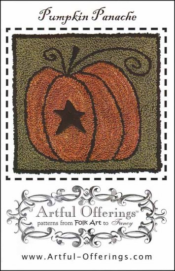 click here to view larger image of Pumpkin Panache (Punchneedle) (Punchneedle)