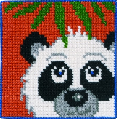click here to view larger image of Panda - Childrens Kit (counted canvas kit)