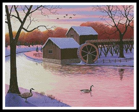 Winter at the Old Grist Mill  (Mike Bennett)