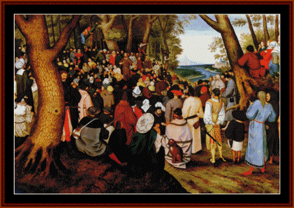 St John The Baptist Preaching - Peter Bruegel