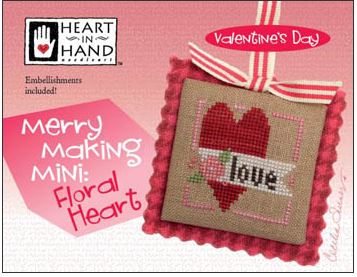 click here to view larger image of Merry Making Mini - Floral Heart (Includes Embellishments) ()