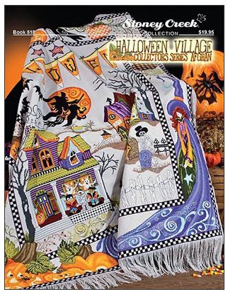 Halloween Village Collectors Series Afghan