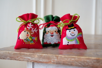 Santa/Snowman/Reindeer Bags (Set of 3)