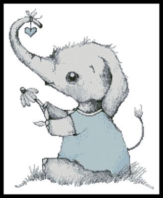 click here to view larger image of Little Boy Daisy Elephant (chart)