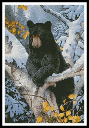 click here to view larger image of Black Bear Painting (Jerry Gadamus) (chart)