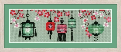 click here to view larger image of Lanterns (counted cross stitch kit)