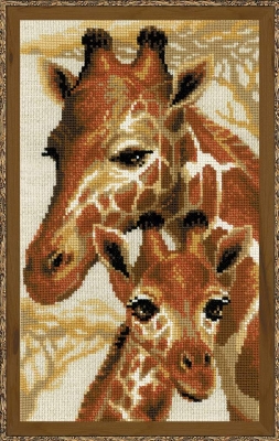 click here to view larger image of Giraffes (counted cross stitch kit)