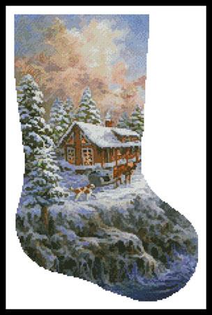 click here to view larger image of Winter Majesty Stocking (right) (chart)