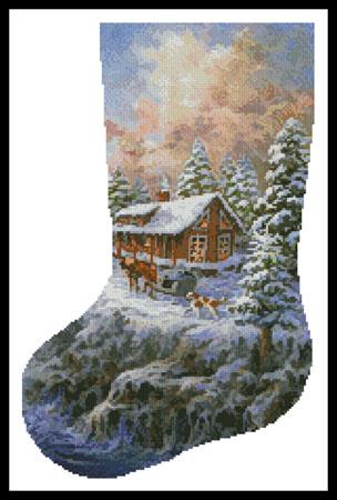 click here to view larger image of Winter Majesty Stocking (left) (chart)