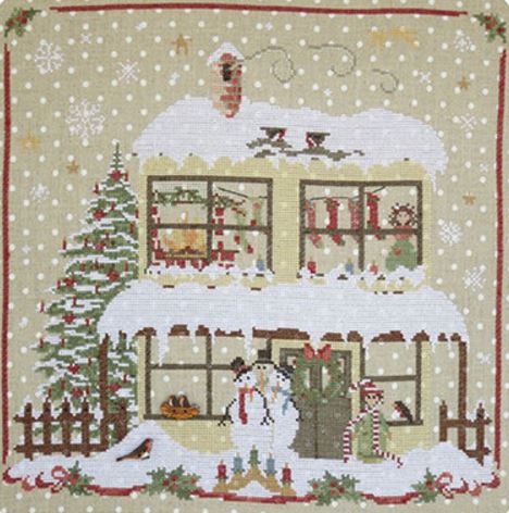 Christmas Avenue - Snowmens House (Includes 2 Buttons)