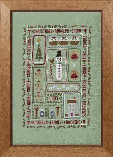 click here to view larger image of Christmas Boxes - Kit - 16ct Aida (counted cross stitch kit)