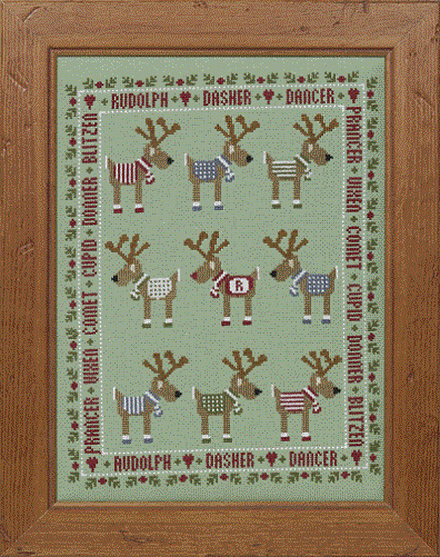 Rudolph and Friends (Kit) -16ct Aida