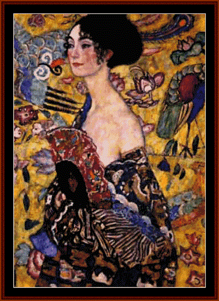Woman with Fan (Gustav Klimt)