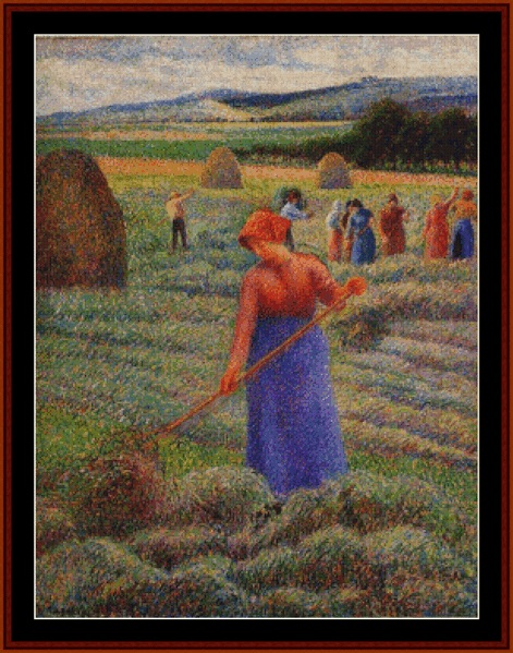 Haymakers in Eragny 1889 - Pissarro