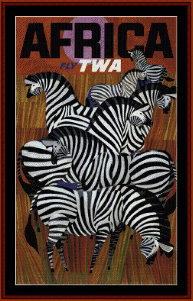 Fly TWA Africa - Vintage Poster