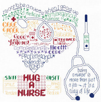 click here to view larger image of Let's Hug A Nurse (chart)