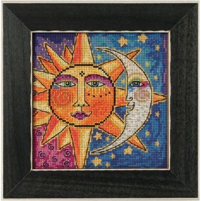 click here to view larger image of Sister Sun, Brother Moon (counted cross stitch kit)