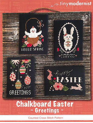 click here to view larger image of Chalkboard Easter Greetings  (chart)