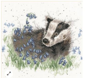 click here to view larger image of Bluebell Wood - Hannah Dale (counted cross stitch kit)