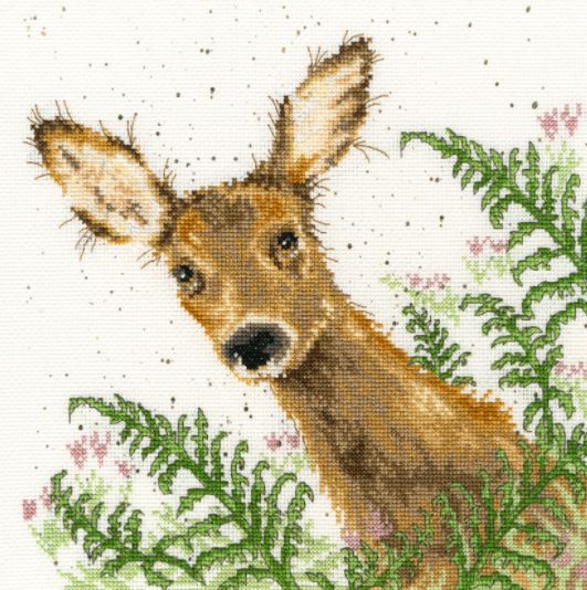 click here to view larger image of Doe A Deer - Hannah Dale (counted cross stitch kit)