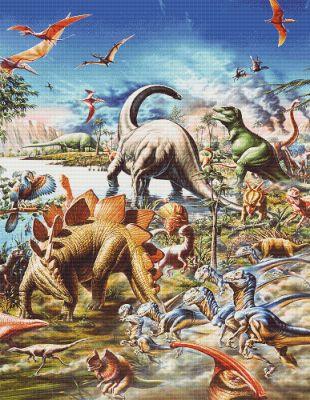 click here to view larger image of Dinosaur Montage (Adrian Chester) (chart)