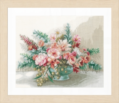 click here to view larger image of Bouquet of Flowers, A (30ct) (counted cross stitch kit)