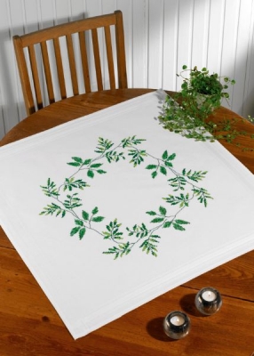 click here to view larger image of Leafs Table Topper (bottom) (counted cross stitch kit)