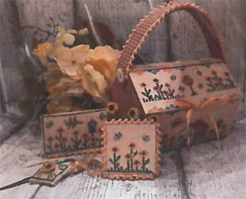 Flowers Cottage Sewing Basket