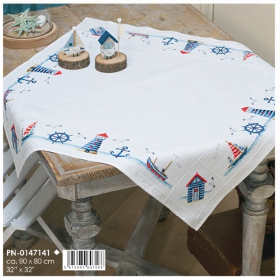 click here to view larger image of Maritime Design - Tablecloth (counted cross stitch kit)