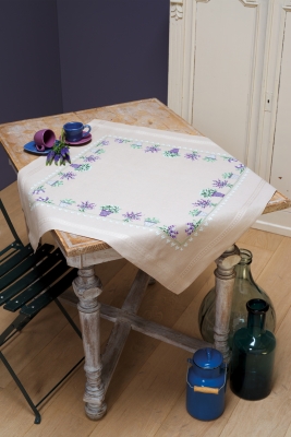 click here to view larger image of Lavender - Tablecloth (counted cross stitch kit)